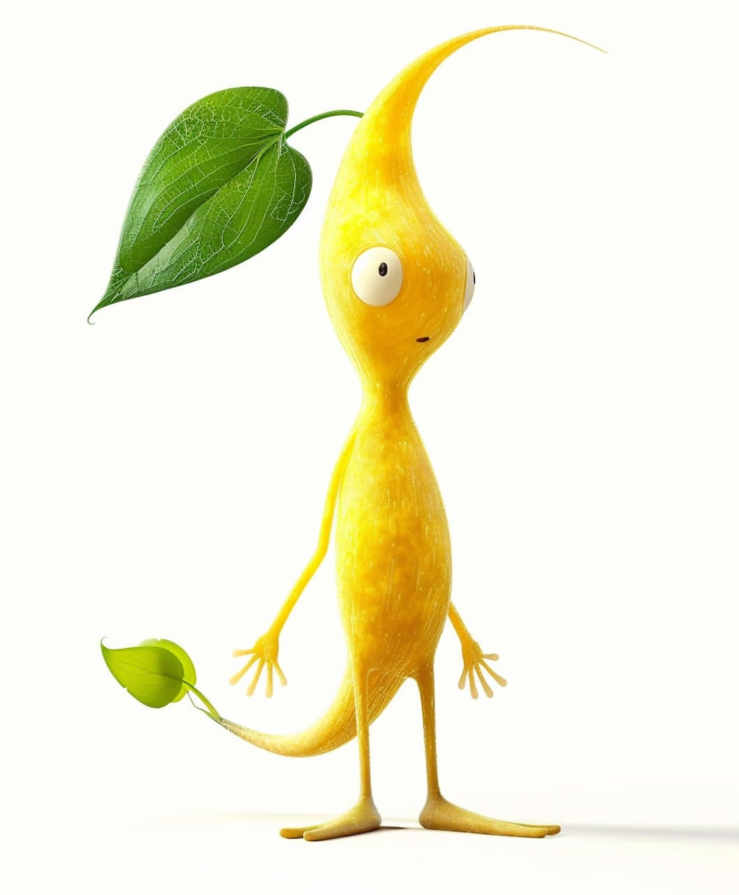 Yellow Pikmin, leafy head, tail, HD Phone Wallpaper