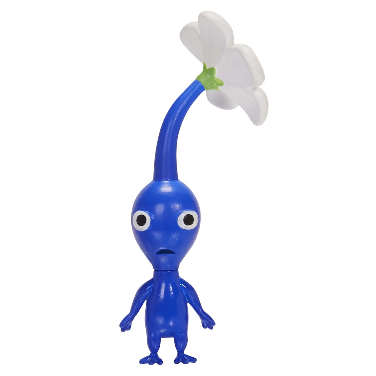 Blue Pikmin, white flower, large eyes, HD Desktop Wallpaper