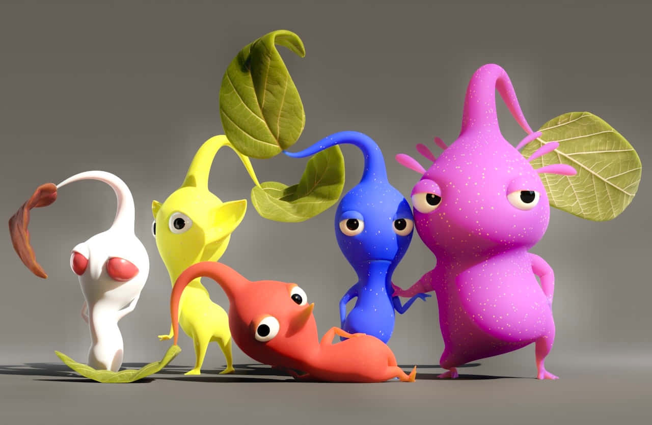 Pikmin, leaf wings, big eyes, HD Desktop Wallpaper