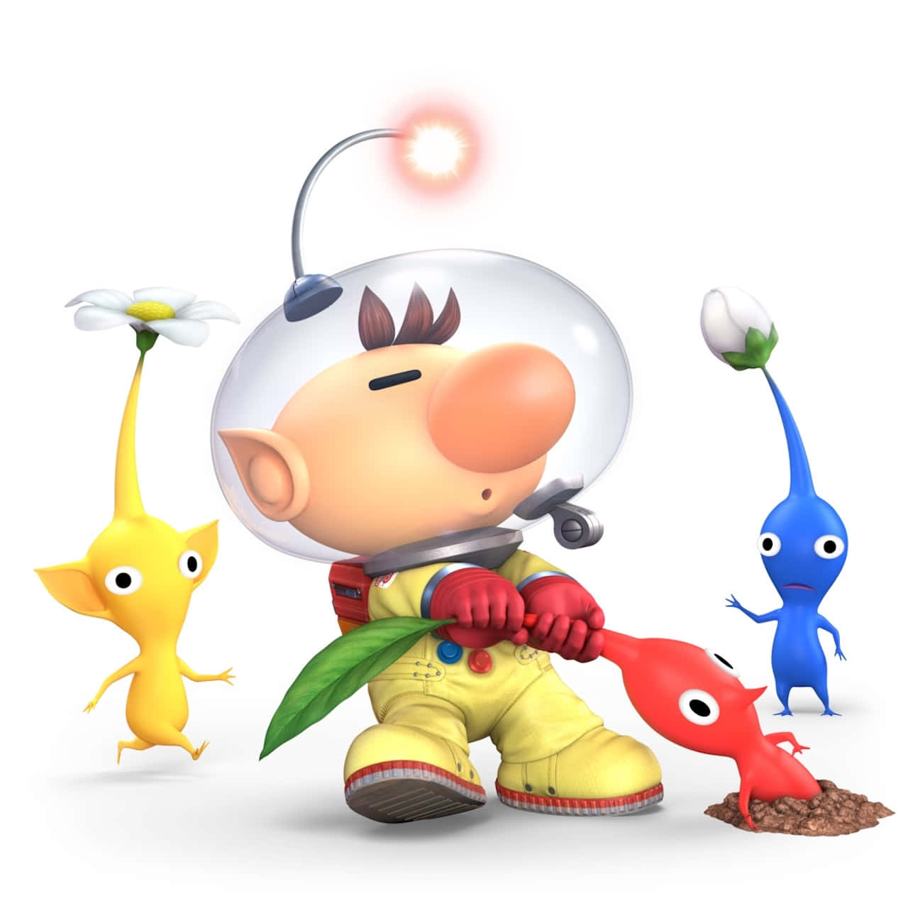Pikmin, astronaut, yellow suit, HD Desktop Wallpaper