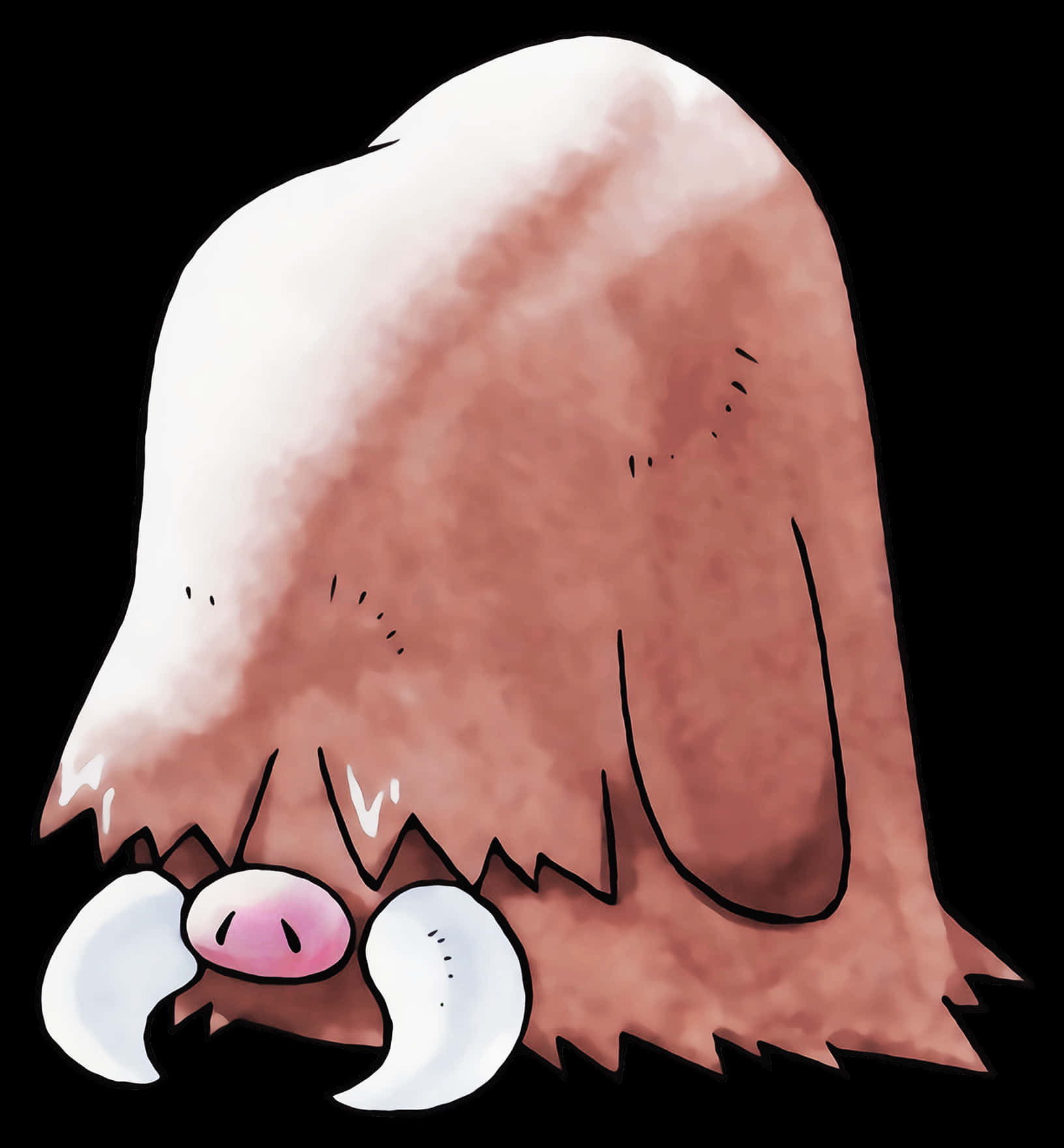 Piloswine, fluffy pinkish-brown fur, large white tusks, HD Phone Wallpaper
