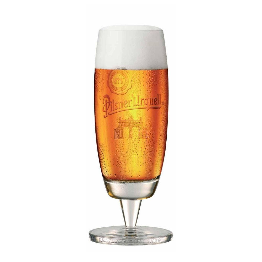 Pilsner Urquell, glass of Pilsner Urquell, golden beer, SD Desktop Wallpaper