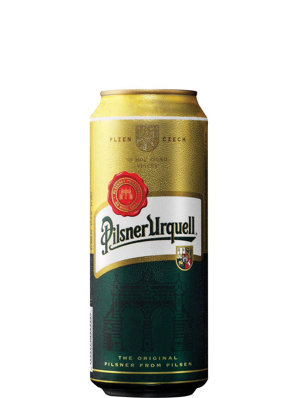 Pilsner Urquell, gold and green design, red seal, HD Phone Wallpaper