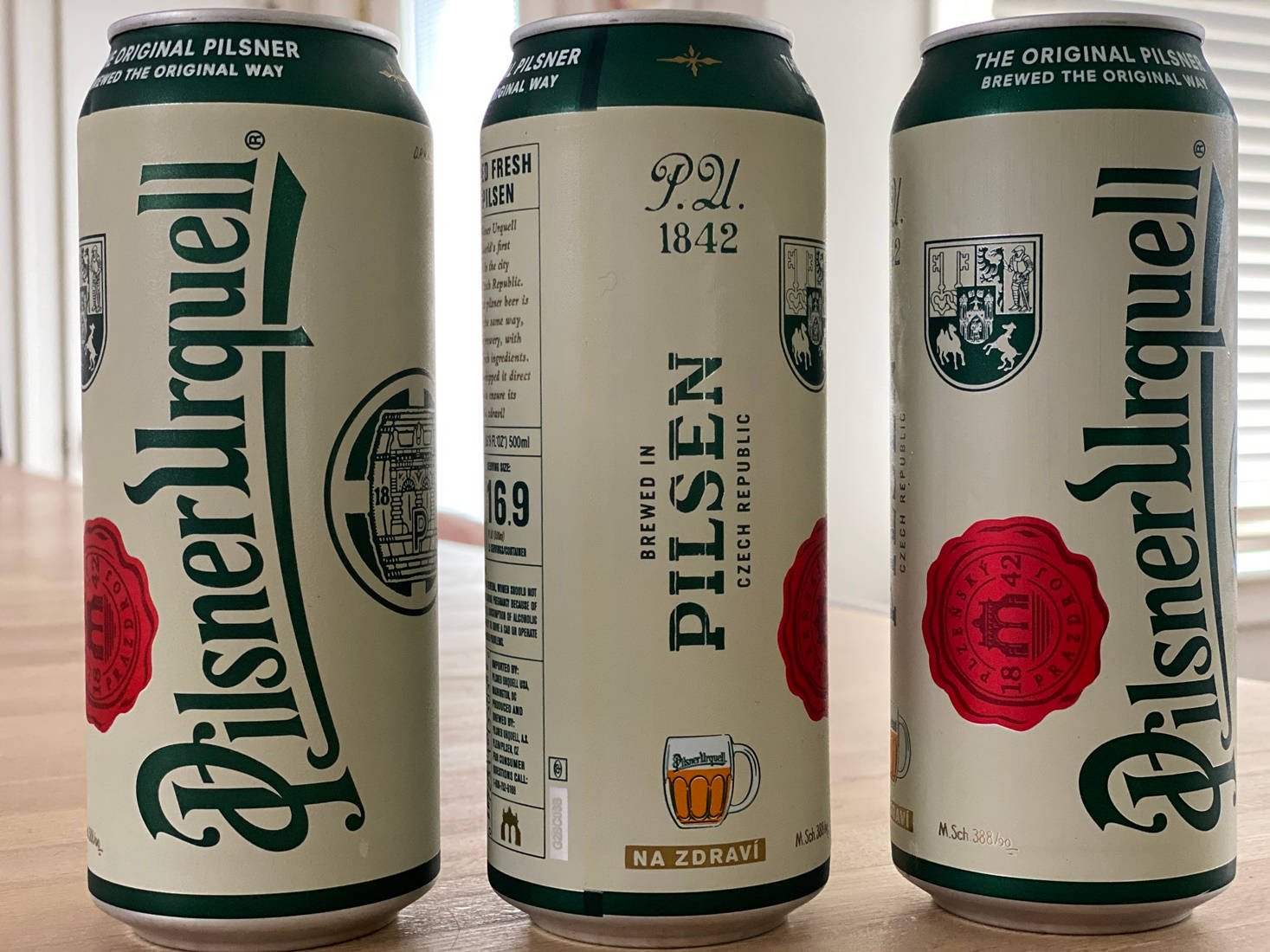 Pilsner Urquell, cream green, red, HD Desktop Wallpaper