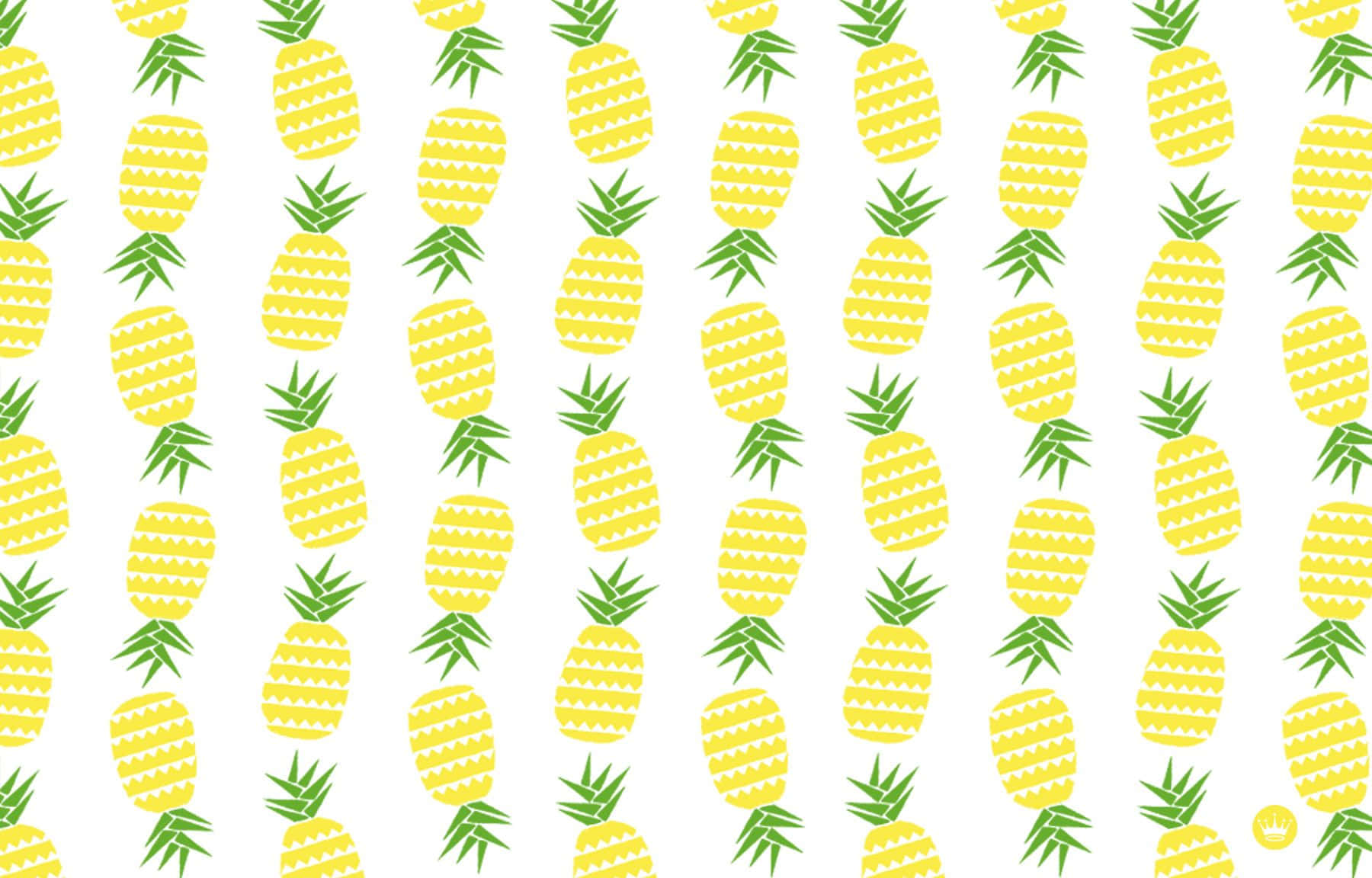 Pineapple Desktop, bright yellow pineapples, green crowns, HD Desktop Wallpaper