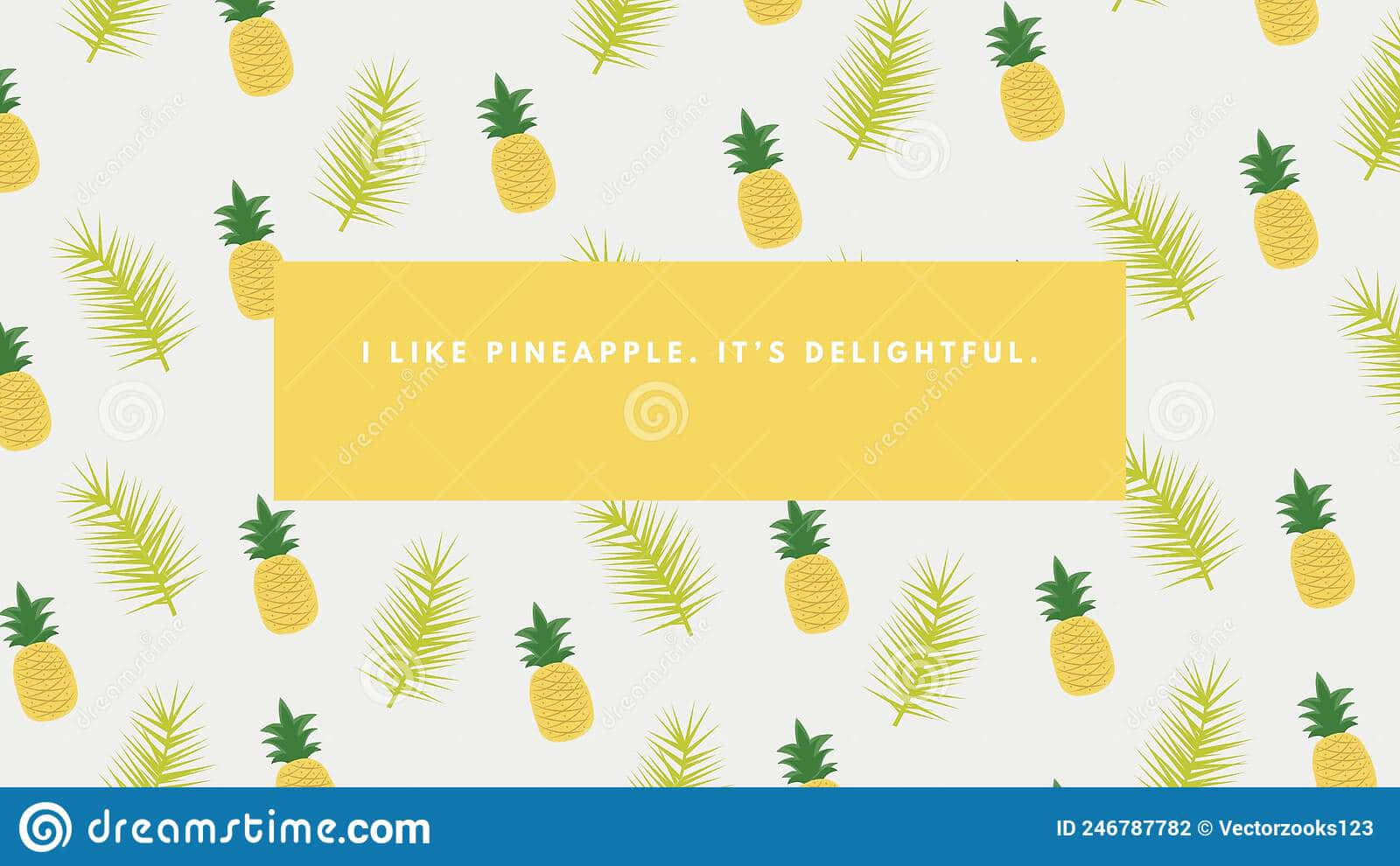 pineapple desktop, yellow pineapples, green palm leaves, HD Desktop Wallpaper