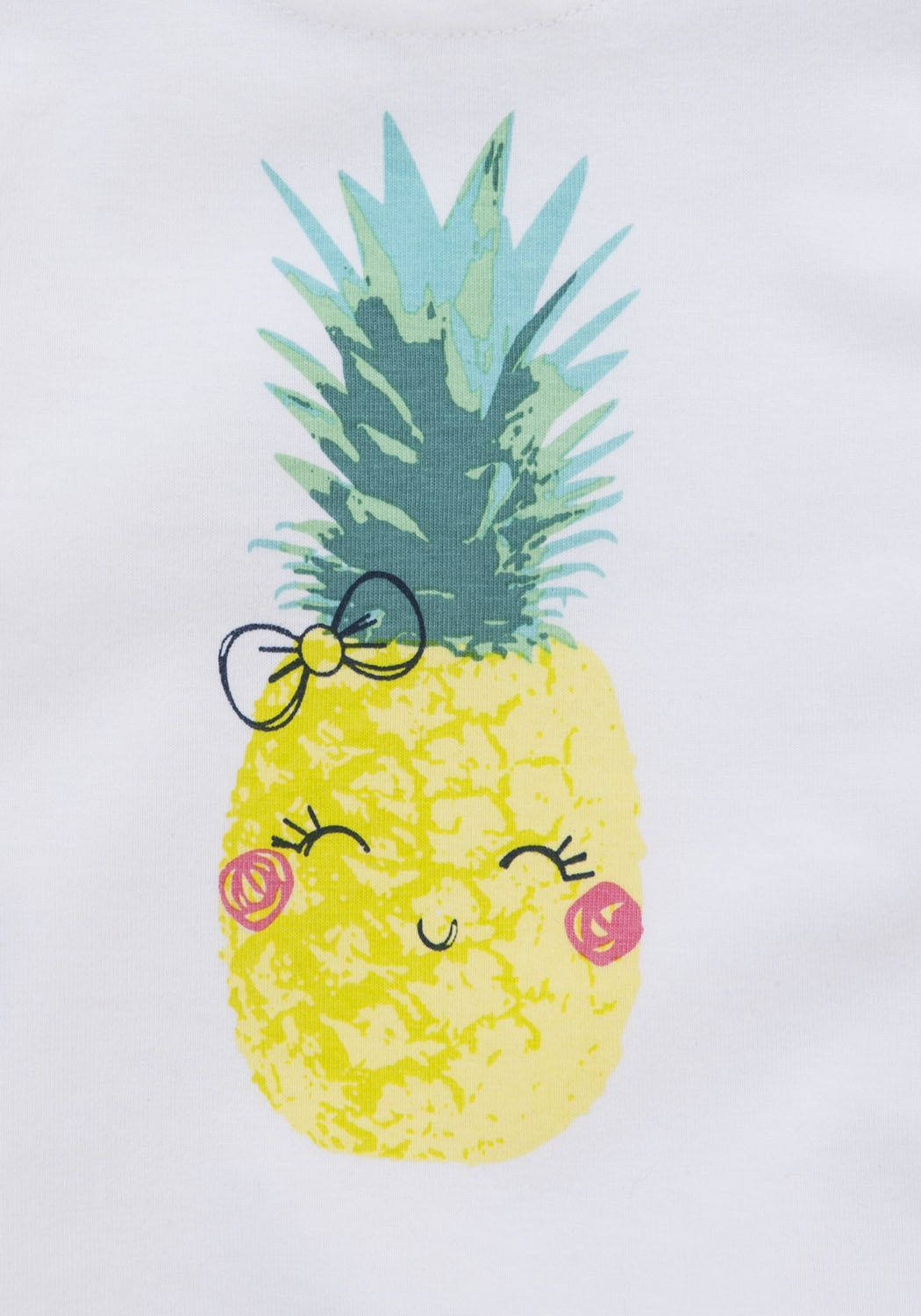 Pineapple iPhone, cartoon pineapple, closed eyes, HD Phone Wallpaper