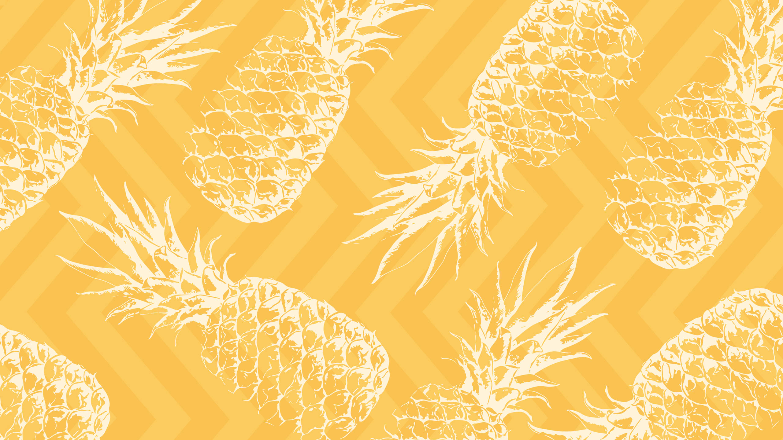 2560x1440, summer pineapple pattern, white pineapple silhouettes, 2K Desktop Wallpaper