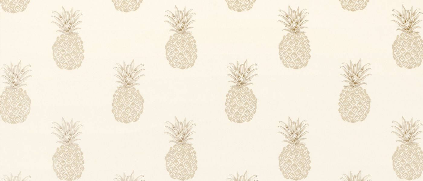 pineapple pattern, cream, beige pineapple illustrations, HD Desktop Wallpaper