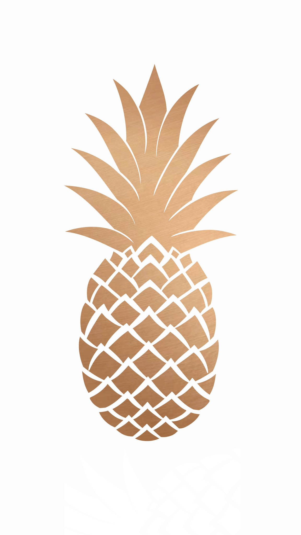 rose gold, pineapple, minimalist, Full HD Phone Wallpaper