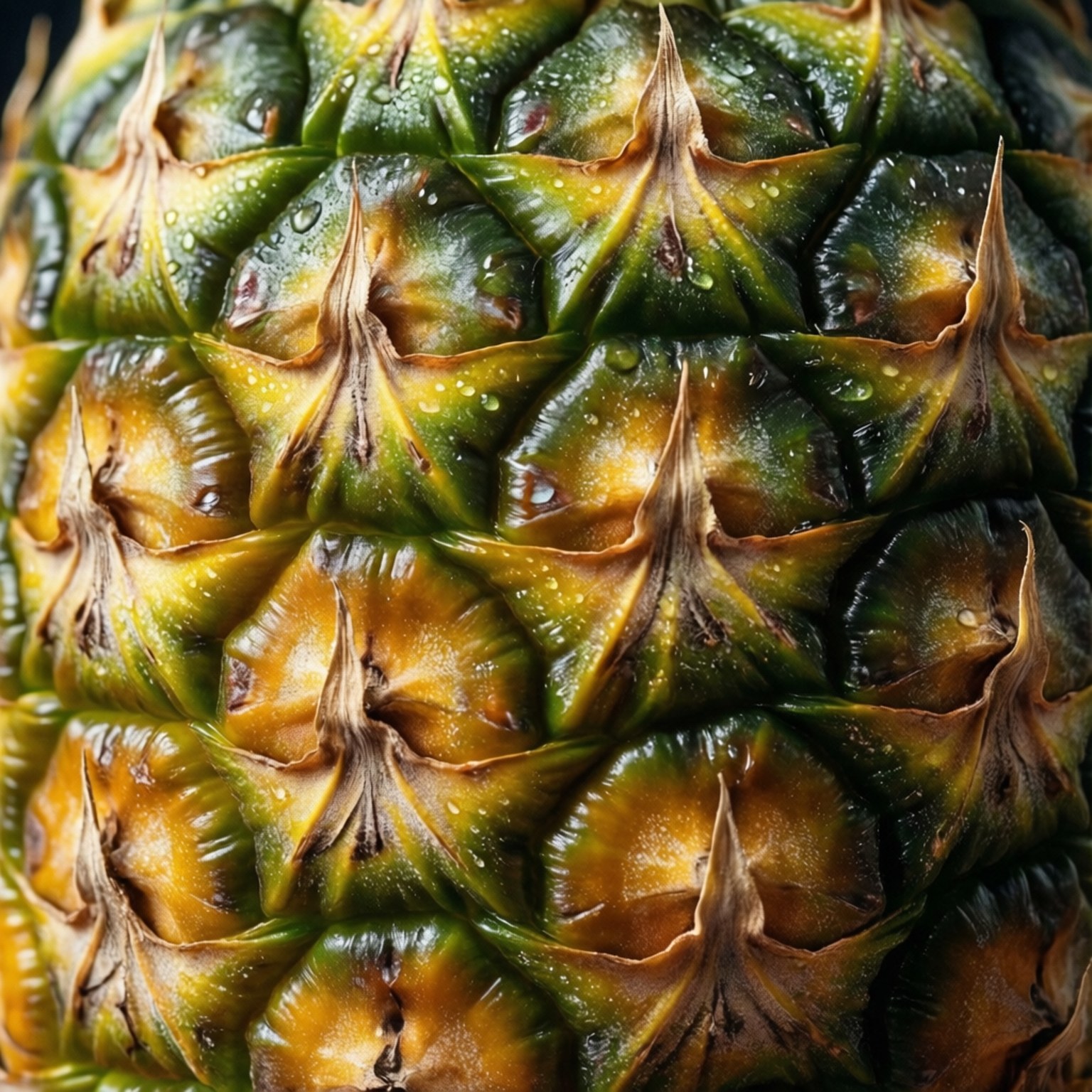pineapple, textured rind, green yellow, HD Desktop Wallpaper