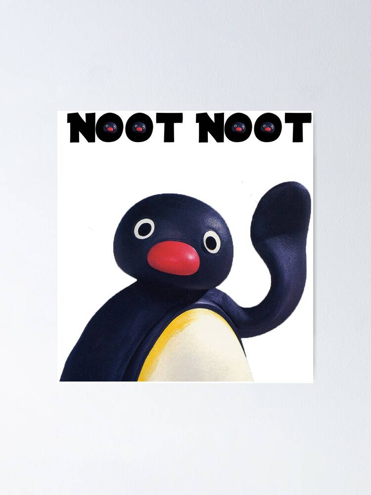 Pingu, blue penguin, red beak, SD Phone Wallpaper