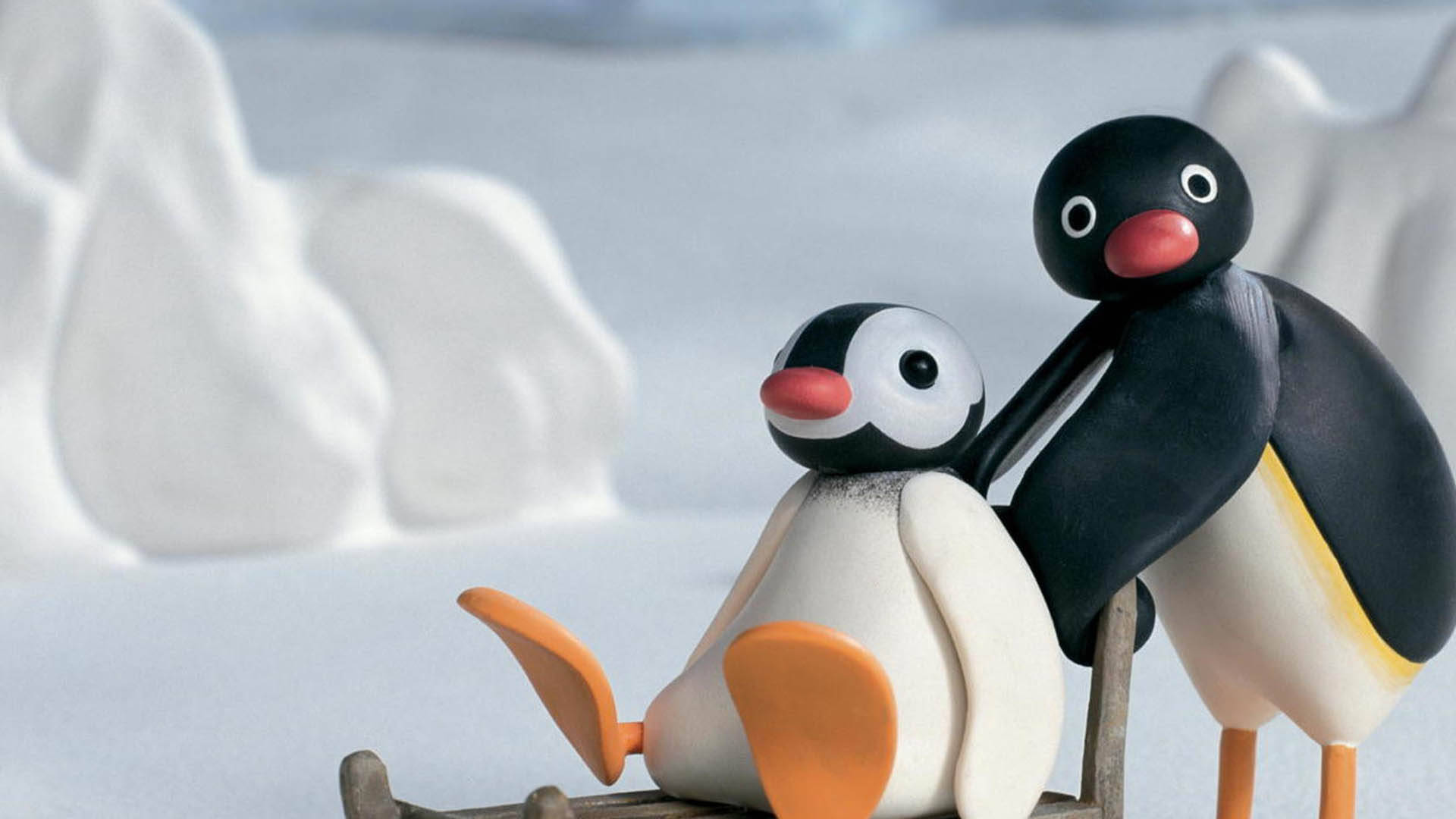 Pingu, Pinga, claymation penguins, Full HD Desktop Wallpaper
