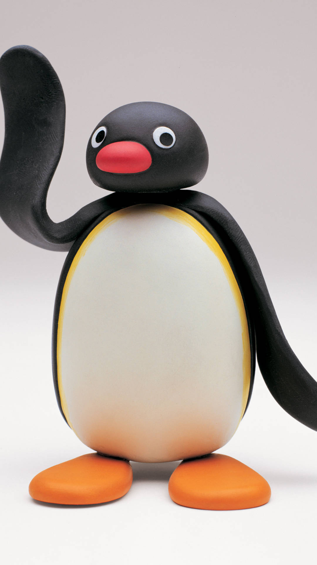 Pingu, claymation, orange feet, Full HD Phone Wallpaper