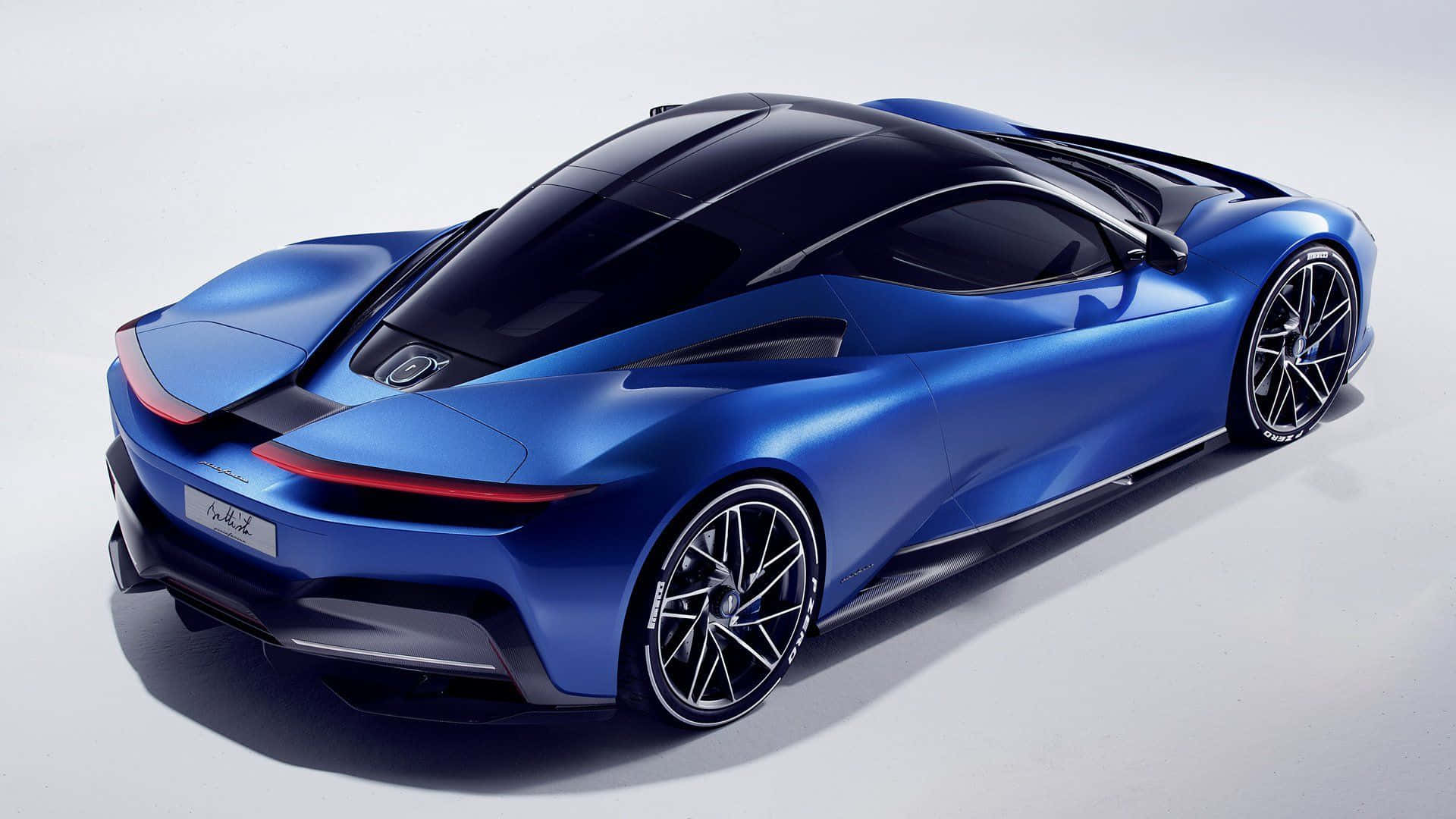Pininfarina, blue, glossy finish, Full HD Desktop Wallpaper