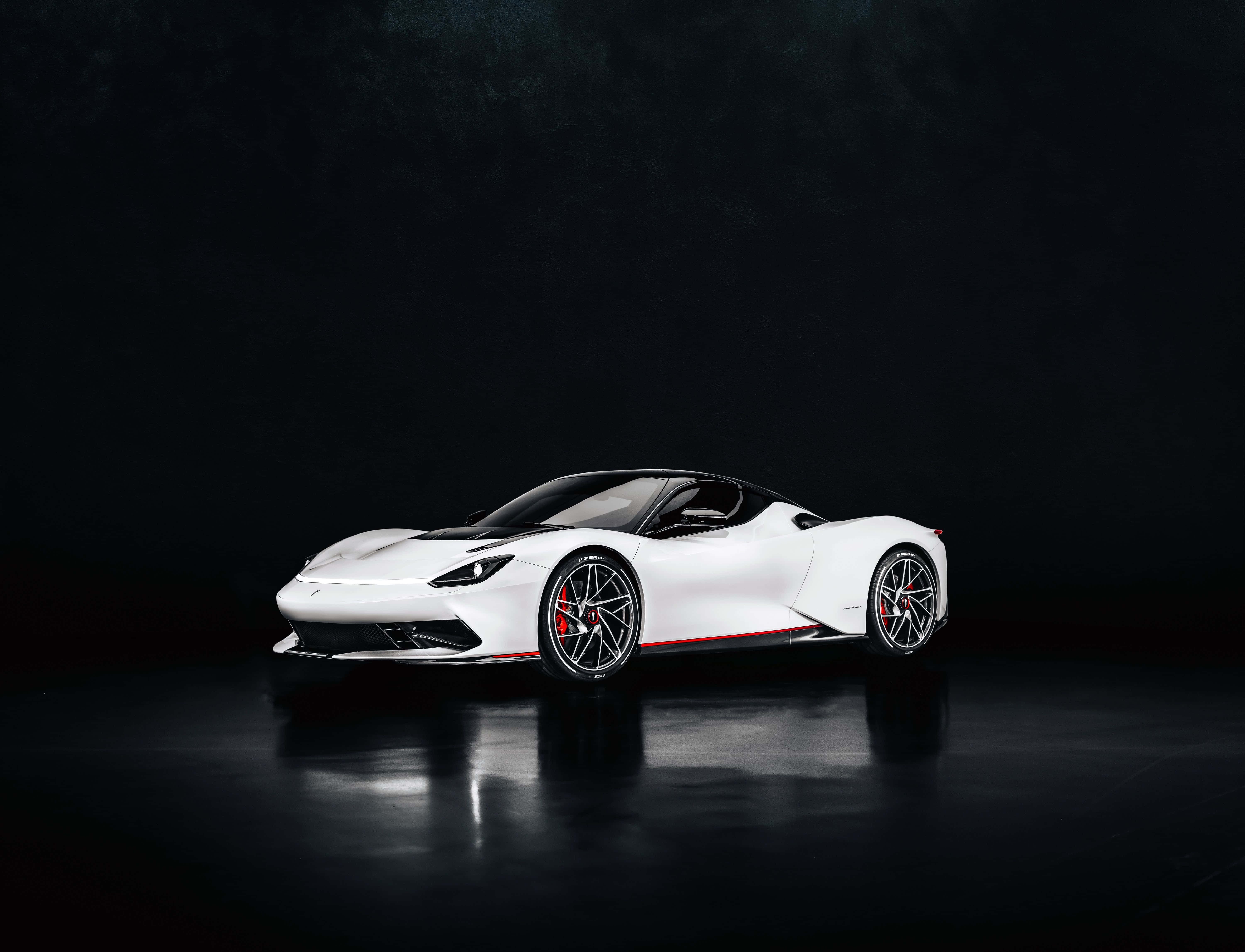 Pininfarina, 6000 x 4588, sleek white sports car, 5K Desktop Wallpaper