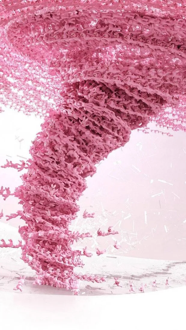 Pink 3D iPhone