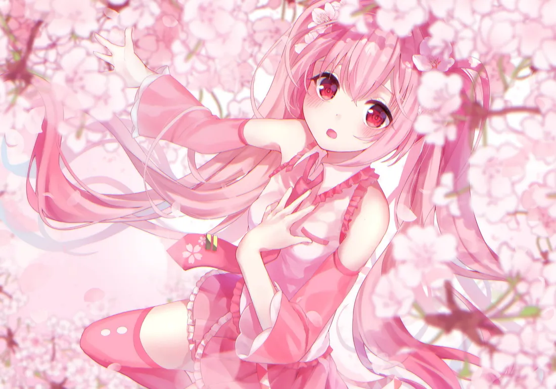 Pink Aesthetic Anime Phone