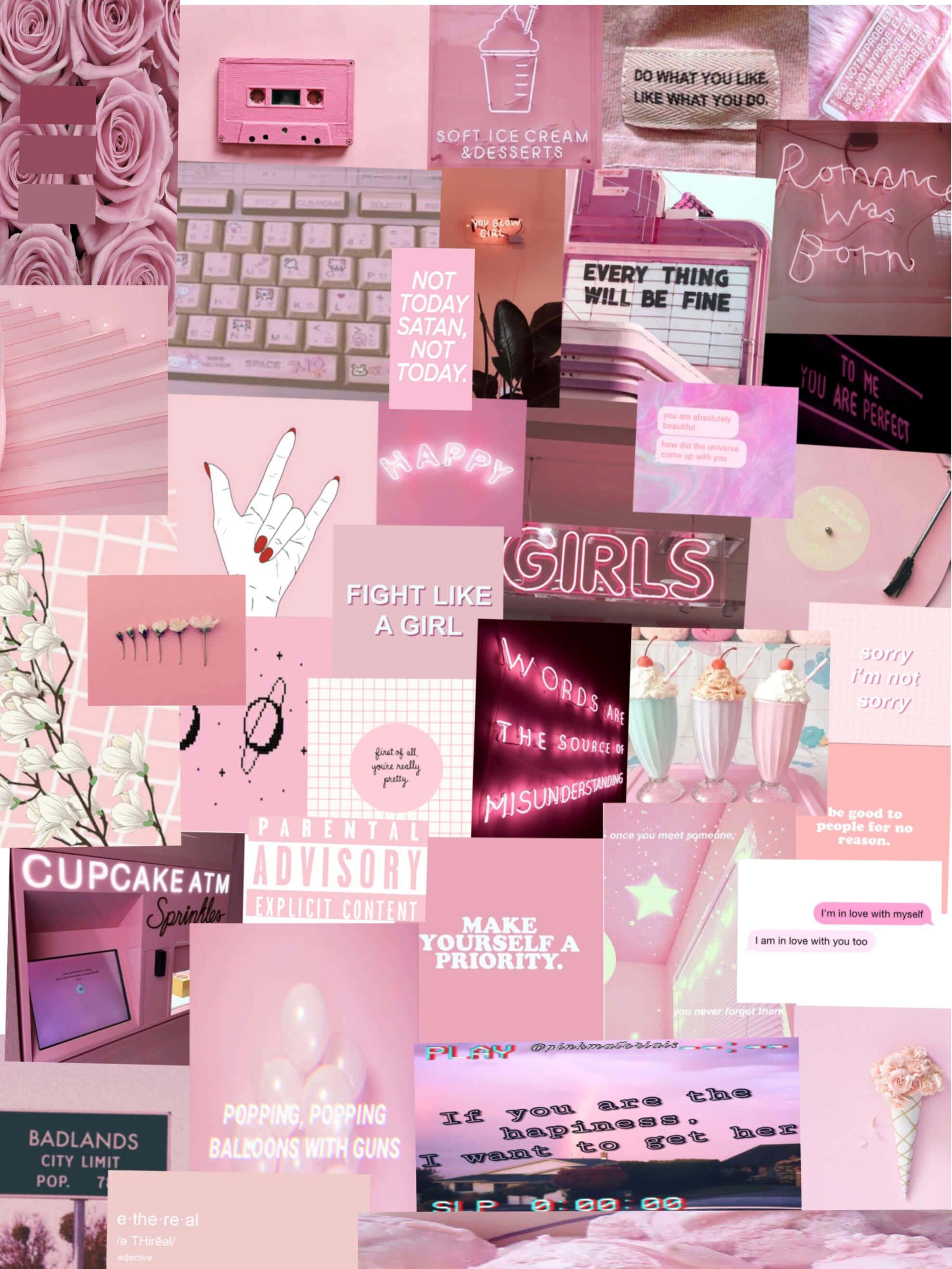 pink aesthetic tumblr, pastels, motivational quotes, 2K Phone Wallpaper