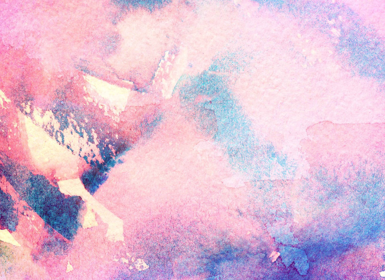 Pink Aesthetic Tumblr, watercolor washes, pink, HD Desktop Wallpaper