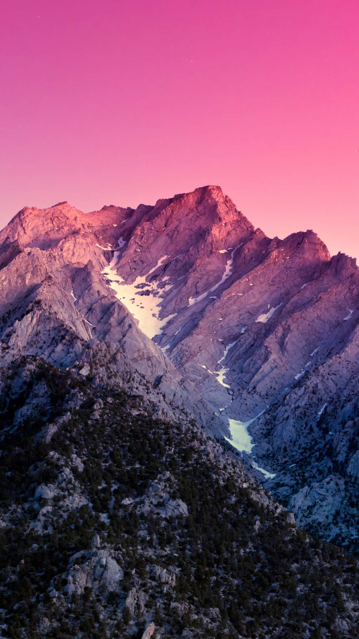 California Aesthetic, Pink Mountains, vibrant pink sunset light, Full HD Phone Wallpaper