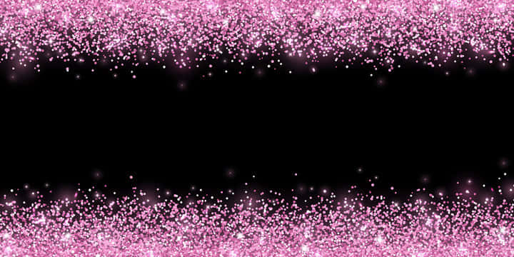Pink And Black Glitter, pink glitter particles, black background, SD Desktop Wallpaper