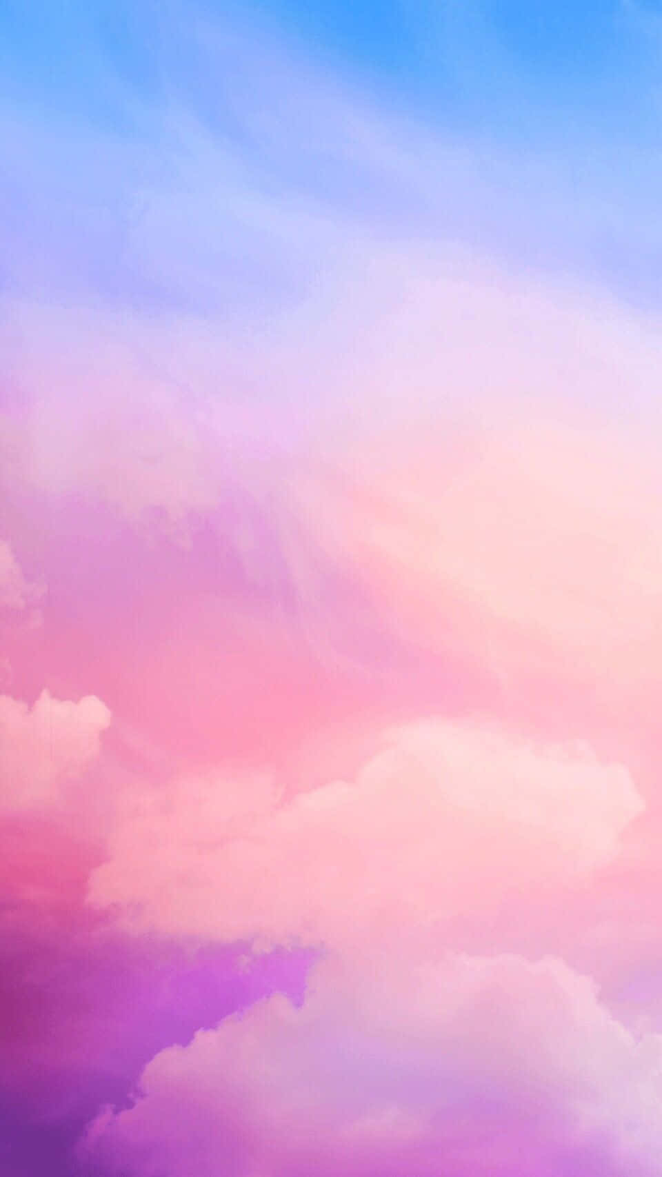Pink And Blue Clouds, pastel clouds, dreamy sky, HD Phone Wallpaper
