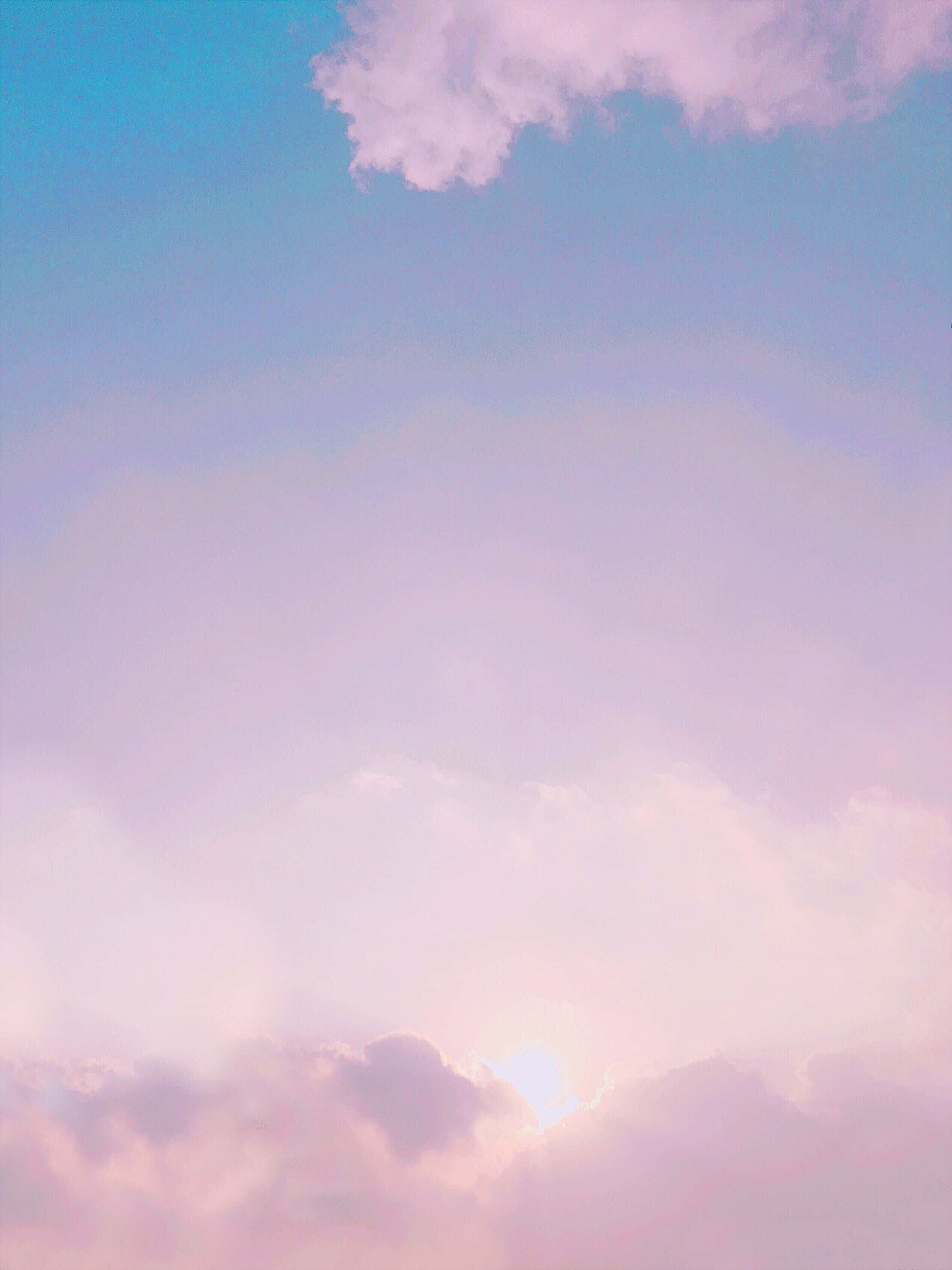 Pink And Blue Clouds, pastel clouds, twilight sky, 2K Phone Wallpaper