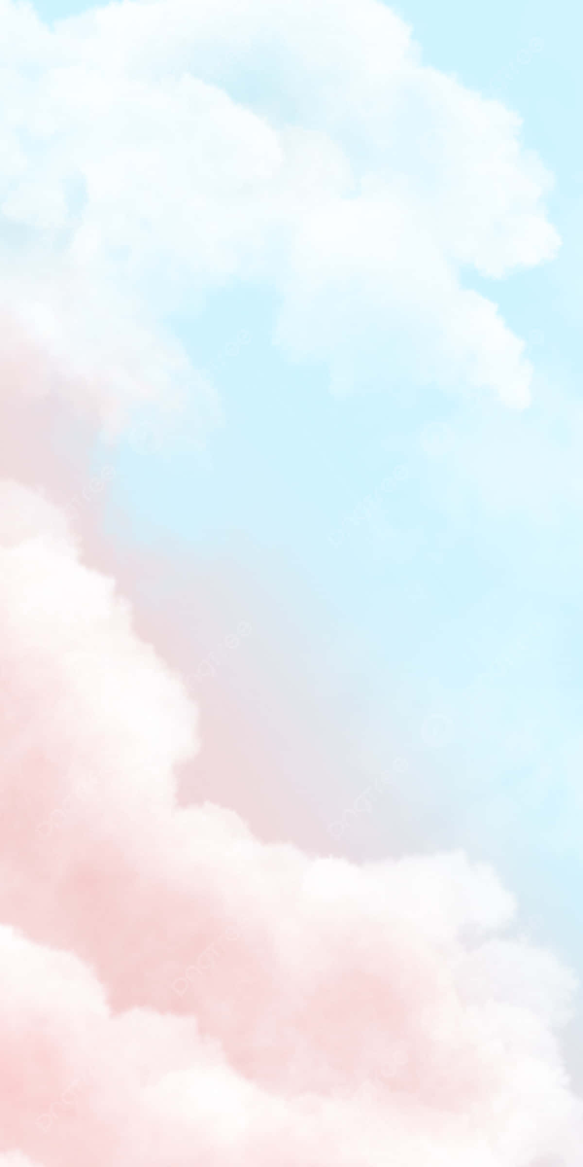 Pink And Blue Clouds, pastel clouds, pink and blue, Full HD Phone Wallpaper