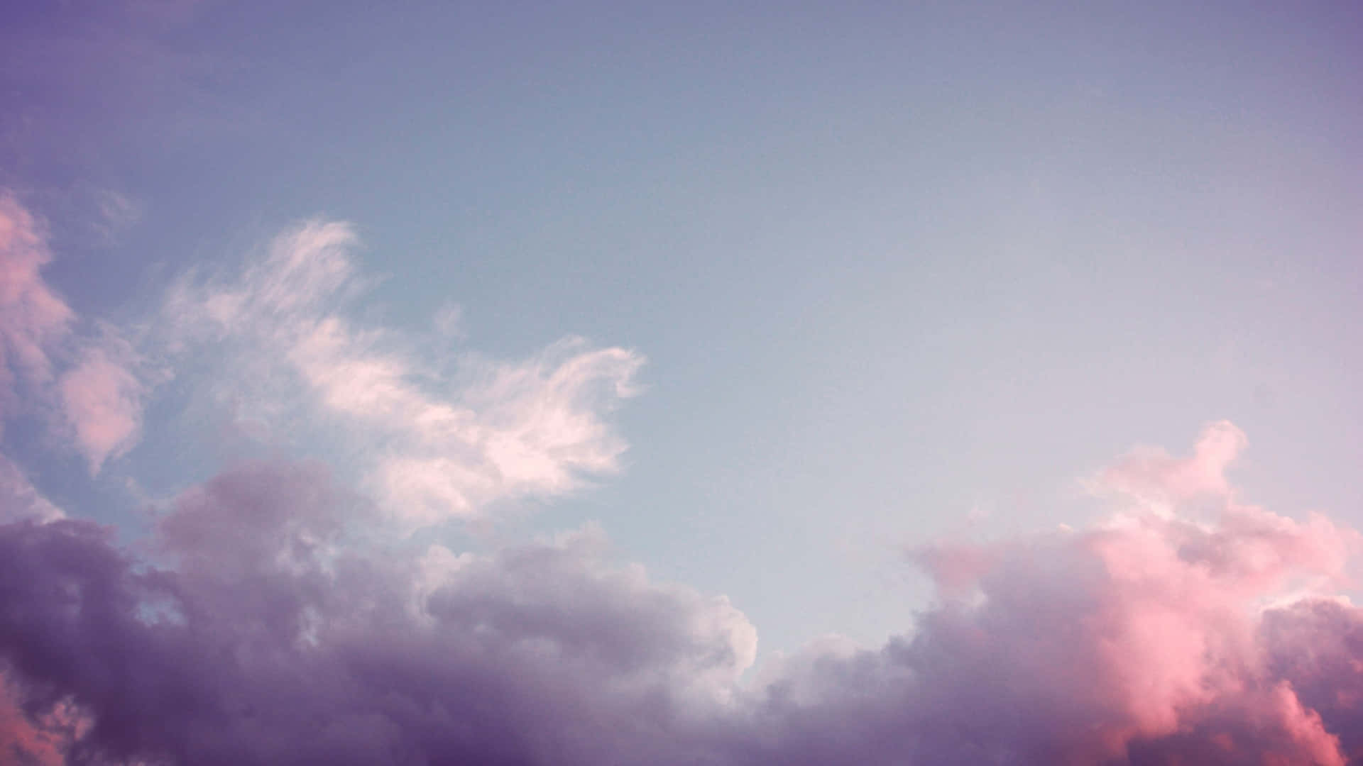pastel pink, pale blue, twilight sky, Full HD Desktop Wallpaper