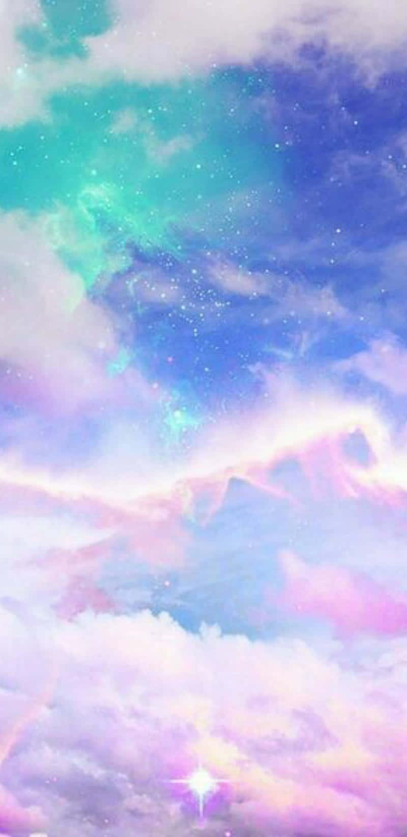 pink and blue clouds, pastel sky, swirling clouds, HD Phone Wallpaper