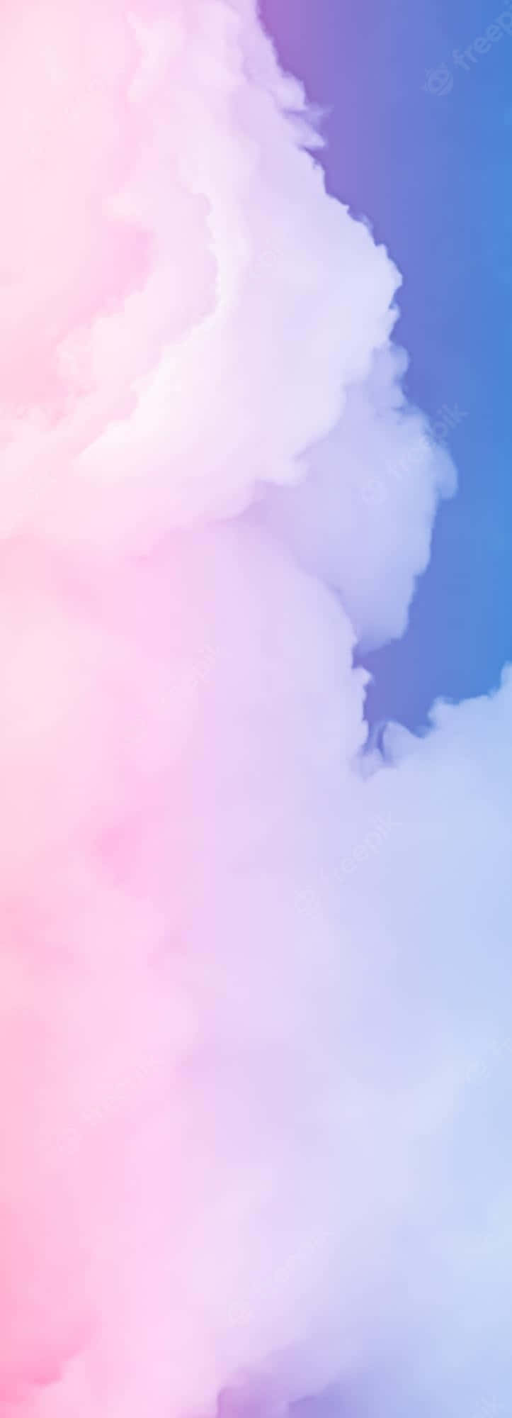 pink and blue clouds, pastel clouds, dreamy gradient, Full HD Phone Wallpaper