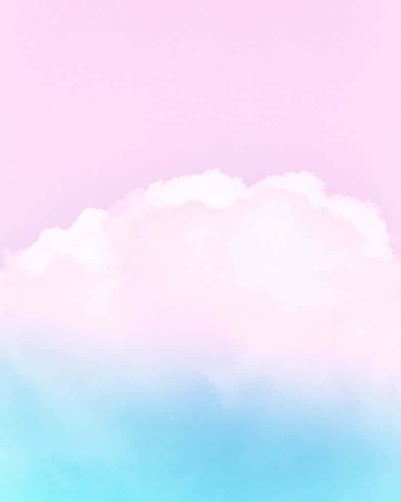 pink and blue cloud, pastel sky, fluffy cloud, SD Phone Wallpaper