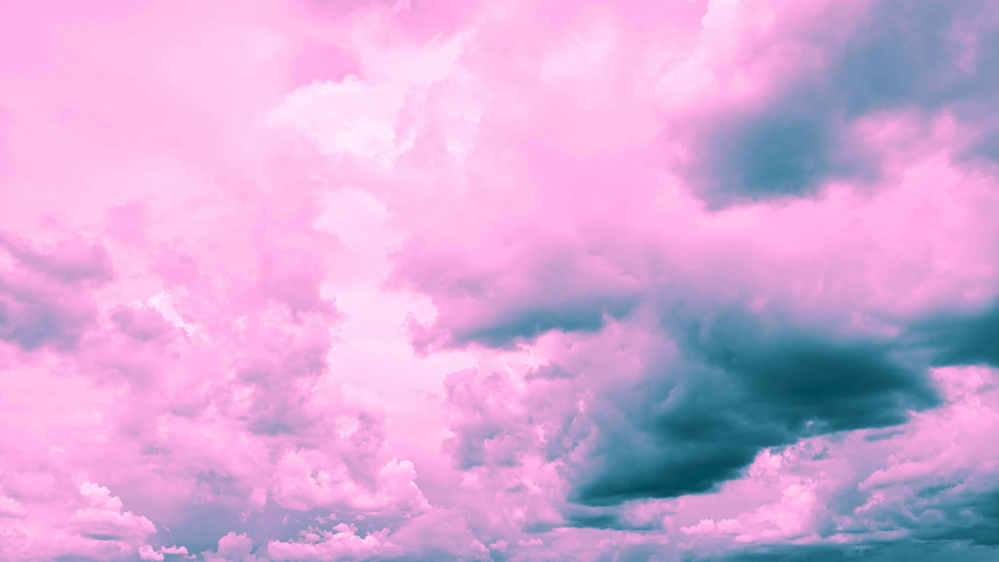 Pink And Blue Clouds, Night Sky, soft pink, 2K Desktop Wallpaper