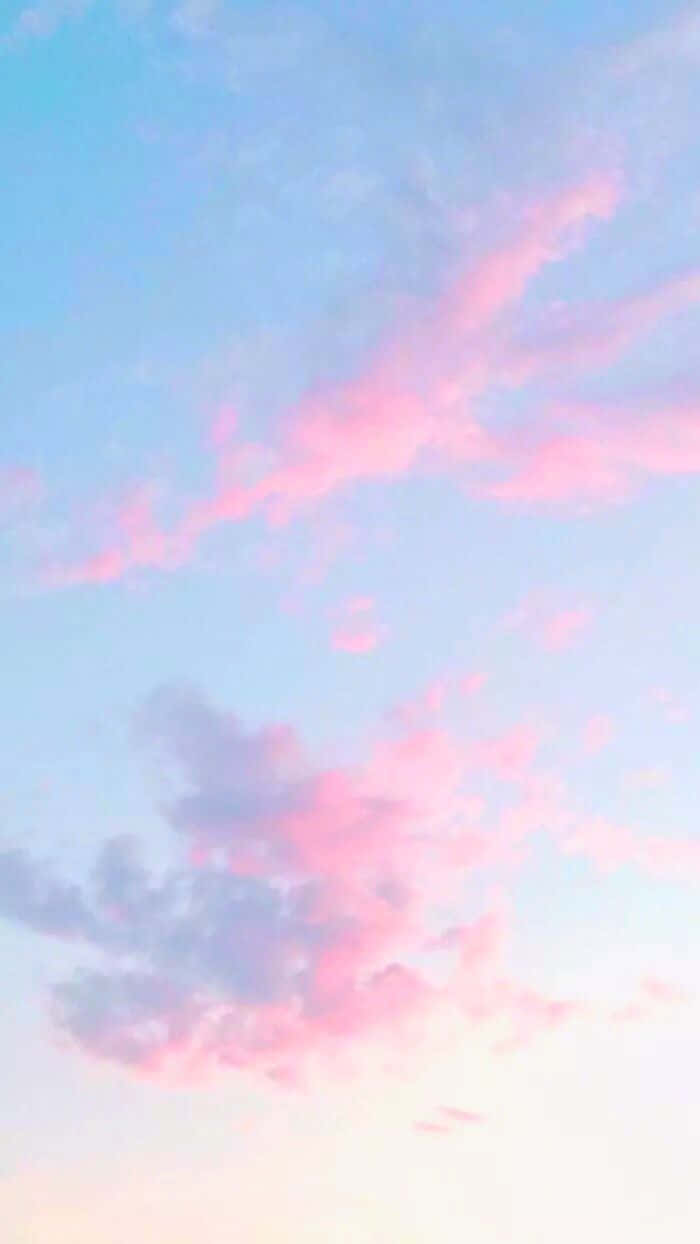 pastel pink, pastel blue, twilight sky, SD Phone Wallpaper