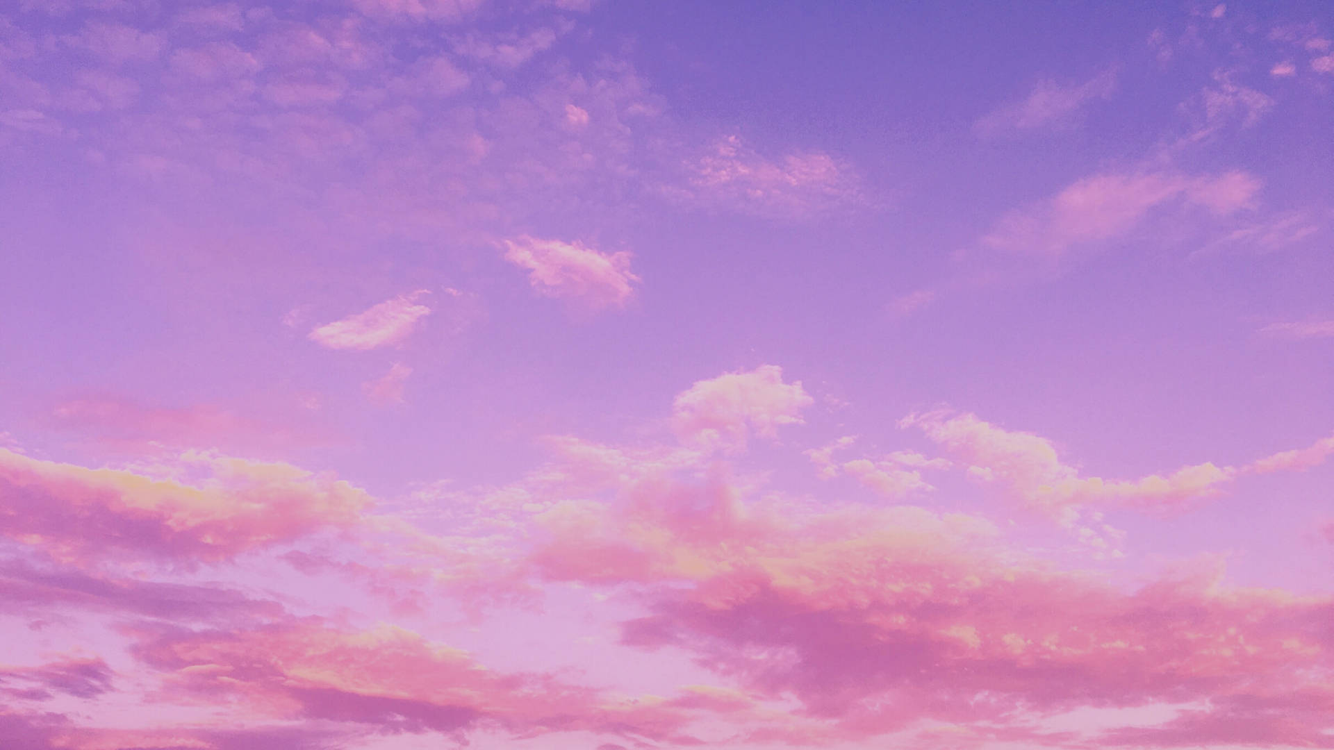 Sunset, Pink, Blue, Full HD Desktop Wallpaper