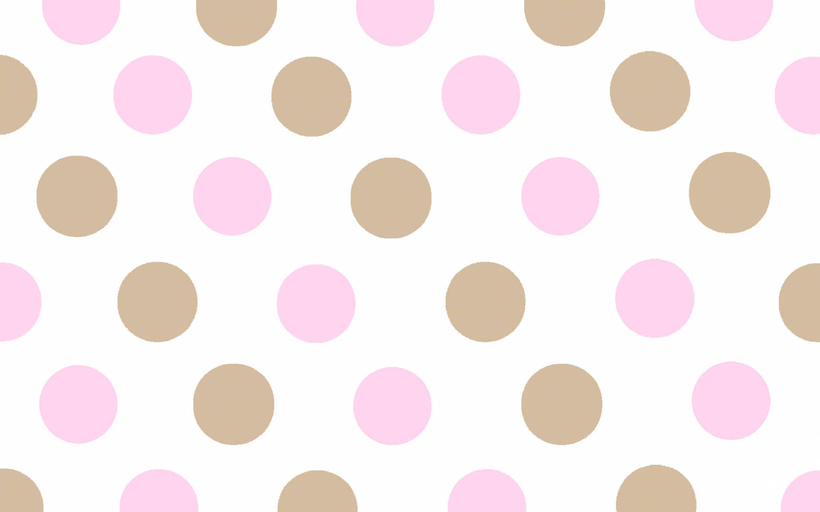 pink, beige, polka dots, HD Desktop Wallpaper