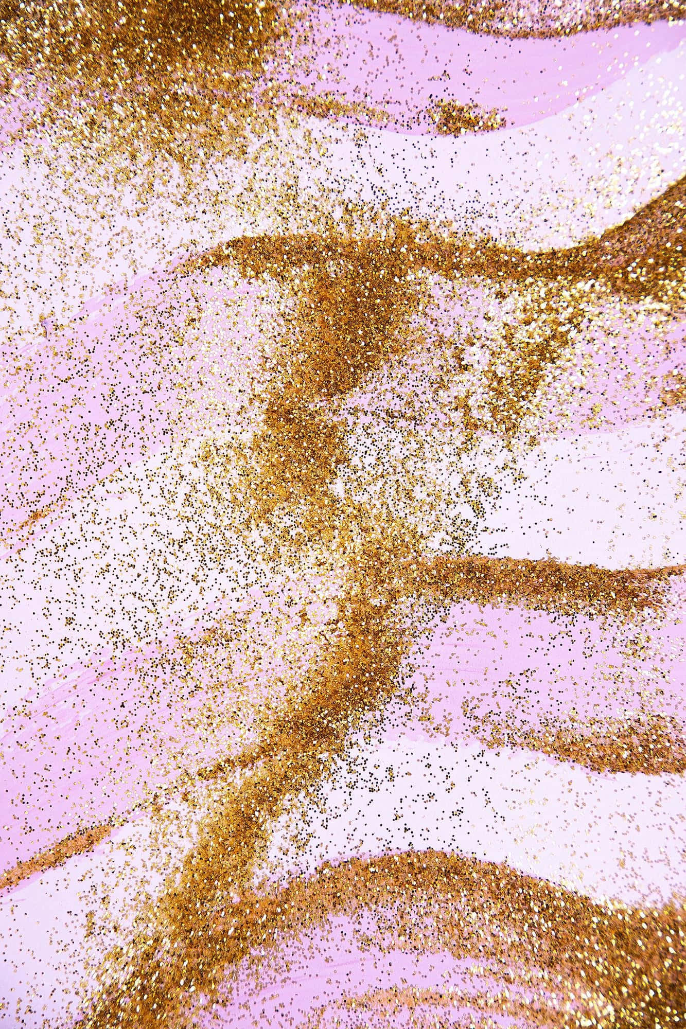 pink and gold, shimmering gold glitter, abstract swirl, Full HD Phone Wallpaper