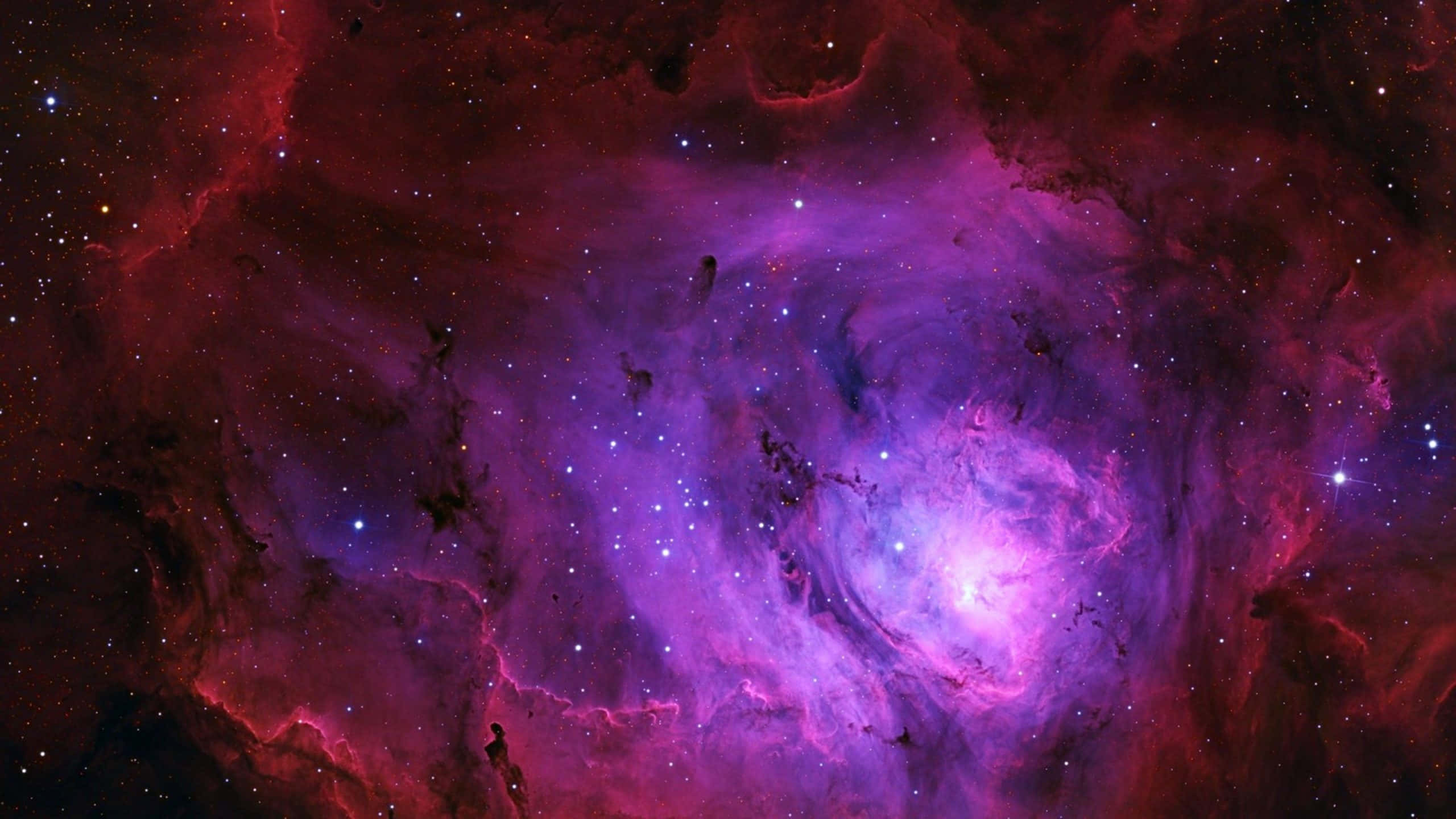 pink and purple galaxy, cosmic nebula, deep reds, 2K Desktop Wallpaper