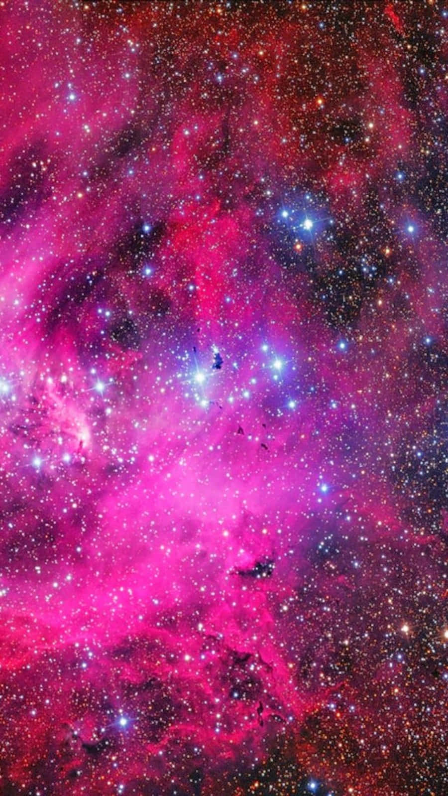 Pink And Purple Galaxy, vibrant pink, purple cosmic clouds, HD Phone Wallpaper