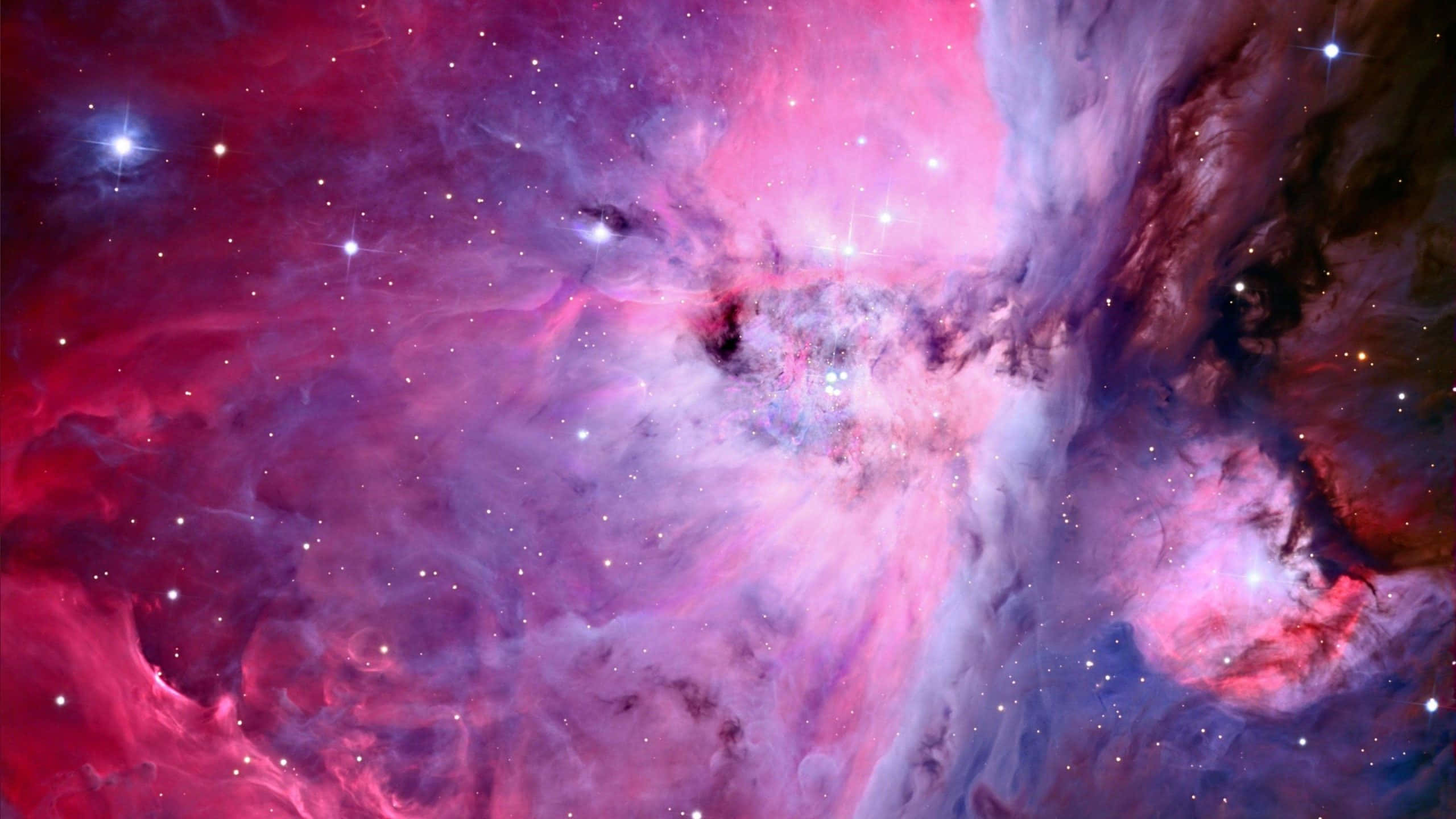 pink and purple galaxy, spiral galaxy, pink, 2K Desktop Wallpaper