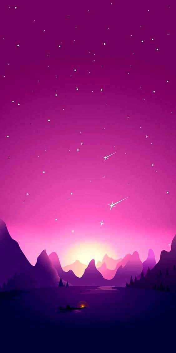 pastel pink, pastel purple, purple twilight sky, SD Phone Wallpaper