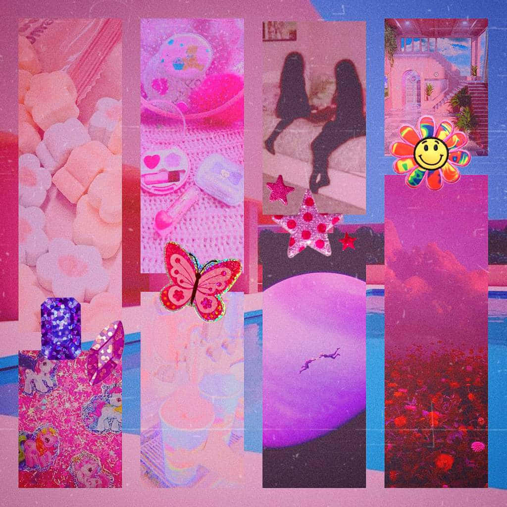 pink, purple, candy glitter, SD Desktop Wallpaper