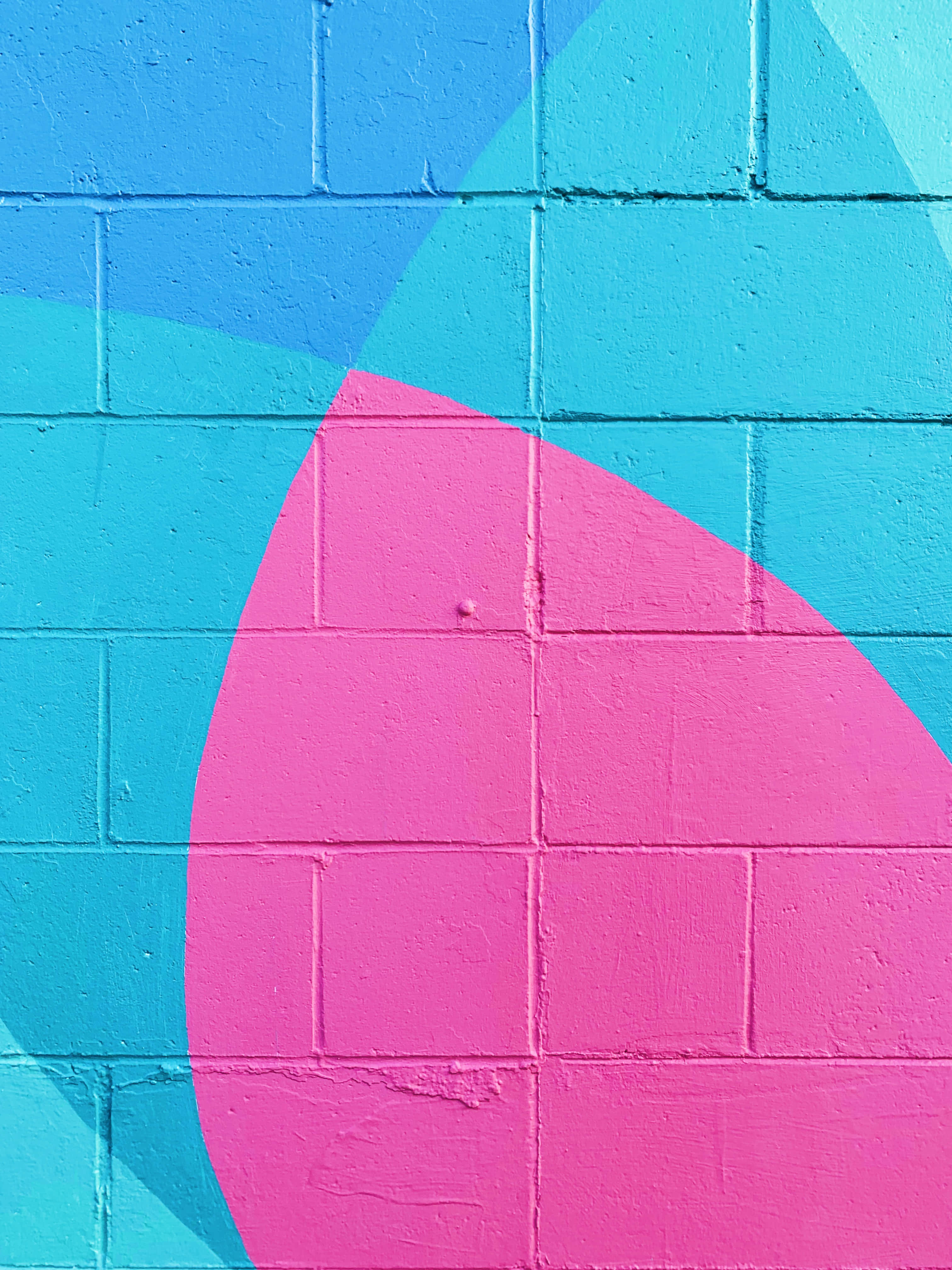 Pink And Teal, vibrant pink, teal, 4K Phone Wallpaper