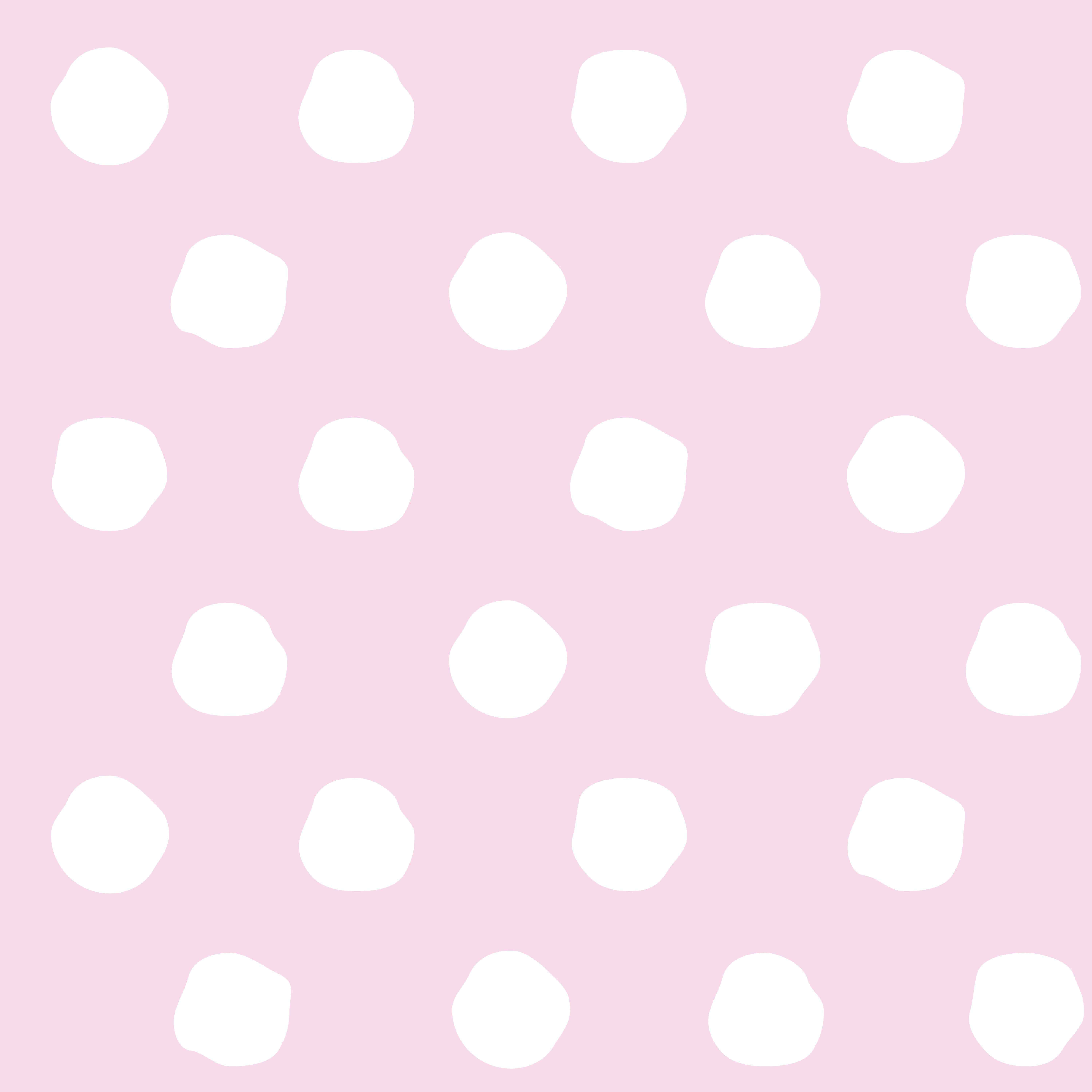 Pink and White Polka Dot, soft pink background, scattered white polka dots, 5K Desktop Wallpaper