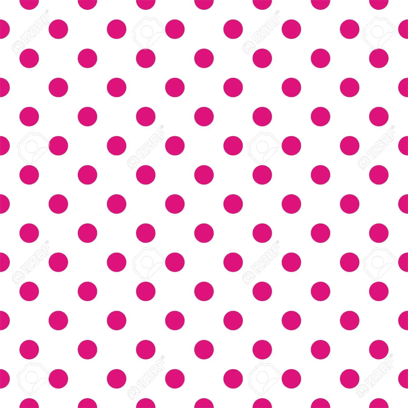 pink and white polka dot, vibrant pink polka dots, crisp white background, HD Desktop Wallpaper