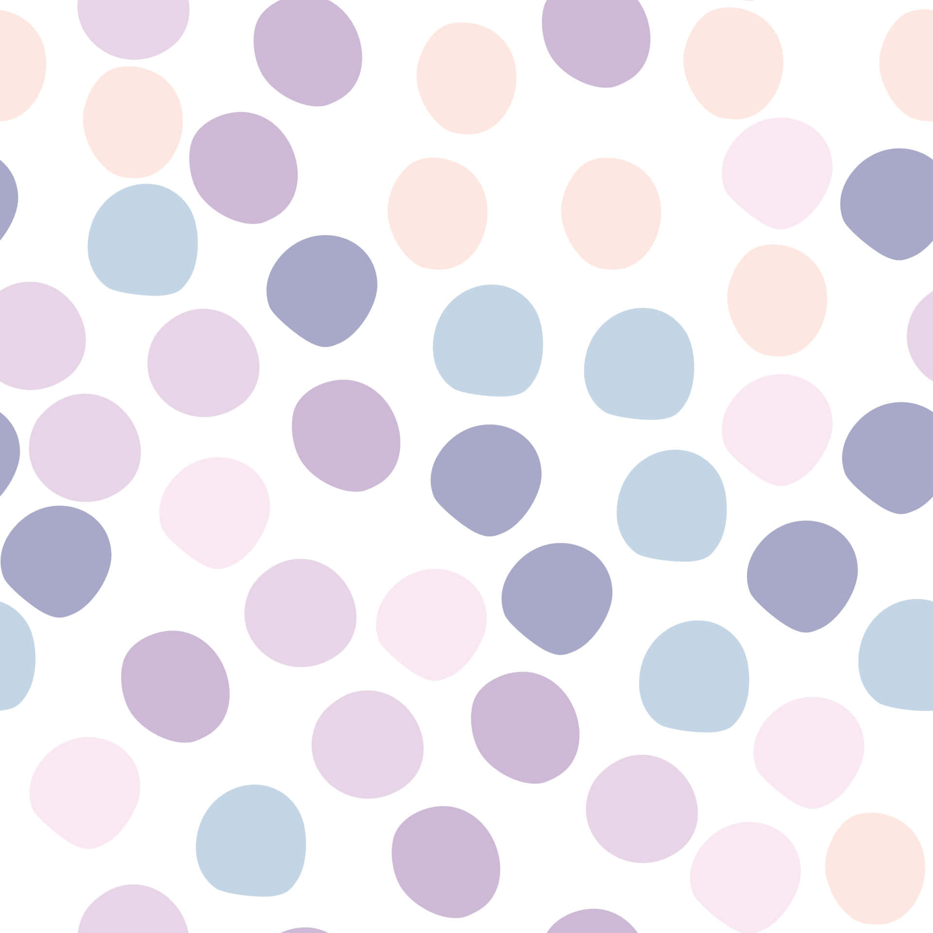 pink and white polka dot, lavender peach, blue, Full HD Desktop Wallpaper