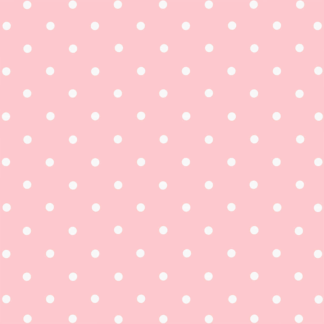 pink and white polka dot, soft pink background, evenly spaced white polka dots, HD Desktop Wallpaper