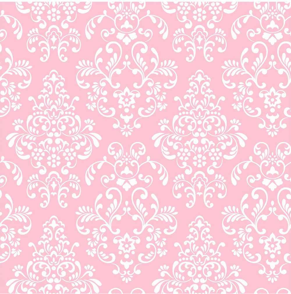 pink and white damask pattern, soft pink background, elegant white damask pattern, SD Phone Wallpaper