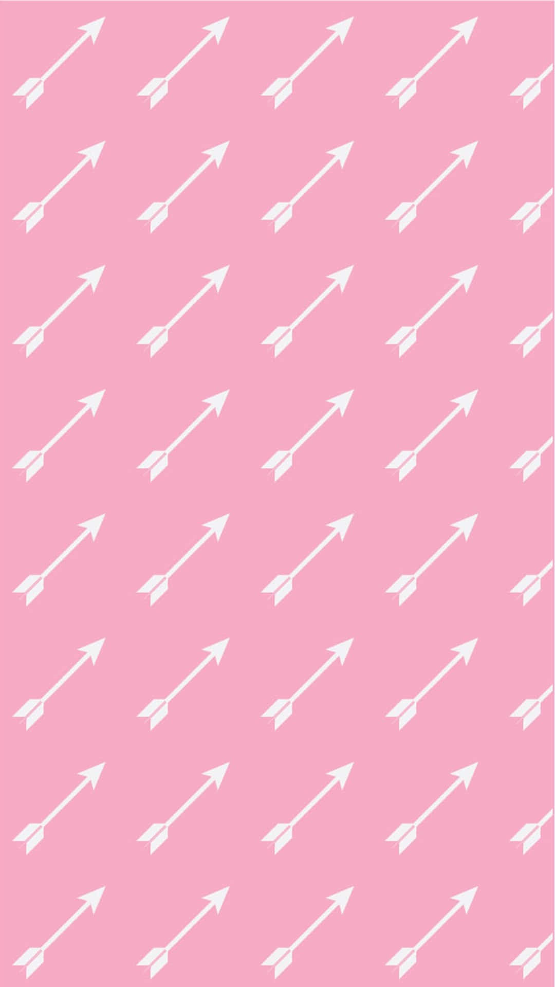 Pink and White, white arrow patterns, pink background, Full HD Phone Wallpaper